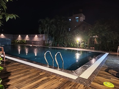 Swimming Pool at Night